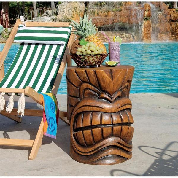 Design Toscano The Kanaloa (Teeth) Grand Tiki Sculptural Table DB383038